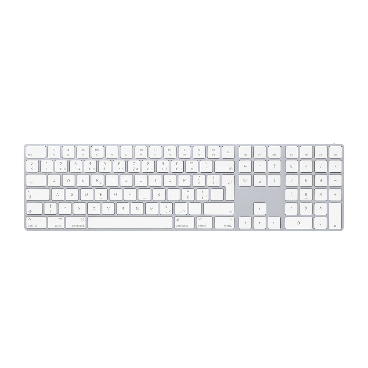Magic Keyboard s číselnou klávesnicí – česká