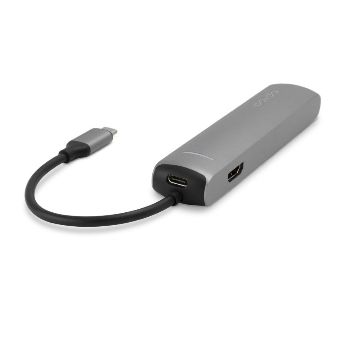 USB-C HUB Epico Slim - stříbrný